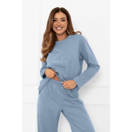 Piżama damska długi rękaw, długie spodnie Ksara