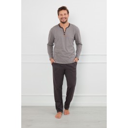 Juliusz piżama męska długi rękaw, długie spodnie
