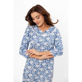 Koszula nocna damska 3/4 rękaw Bisali