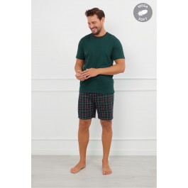 Fogo piżama męska krótki rękaw, krótkie spodnie