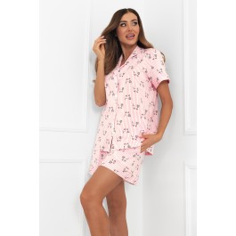 Piżama damska krótki rękaw, krótkie spodnie Kiota